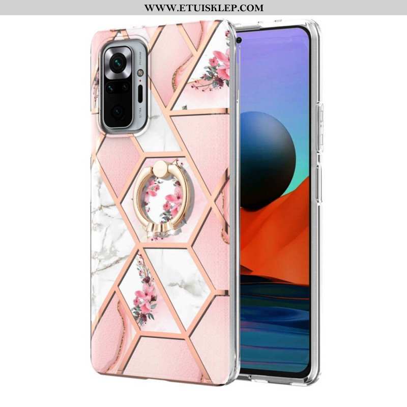 Etui do Xiaomi Redmi Note 10 Pro Kwiaty Wspornika Pierścieniowego